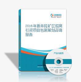 2016年井陘礦區招商引資項目包裝策劃咨詢報告